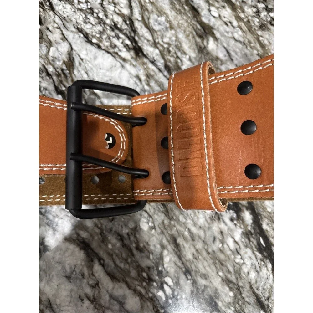 Lrg-DMoose Fitness Weight Lifting Belt for Lower Back Support 5mm Thick Genuine